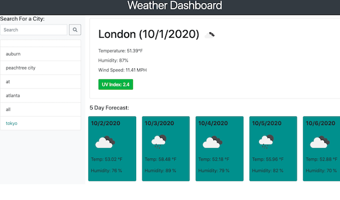 weather-dashboard-website